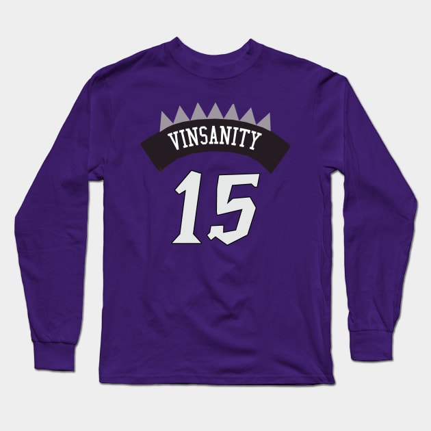 Vince Carter 'Vinsanity' Nickname Jersey - Toronto Raptors Long Sleeve T-Shirt by xavierjfong